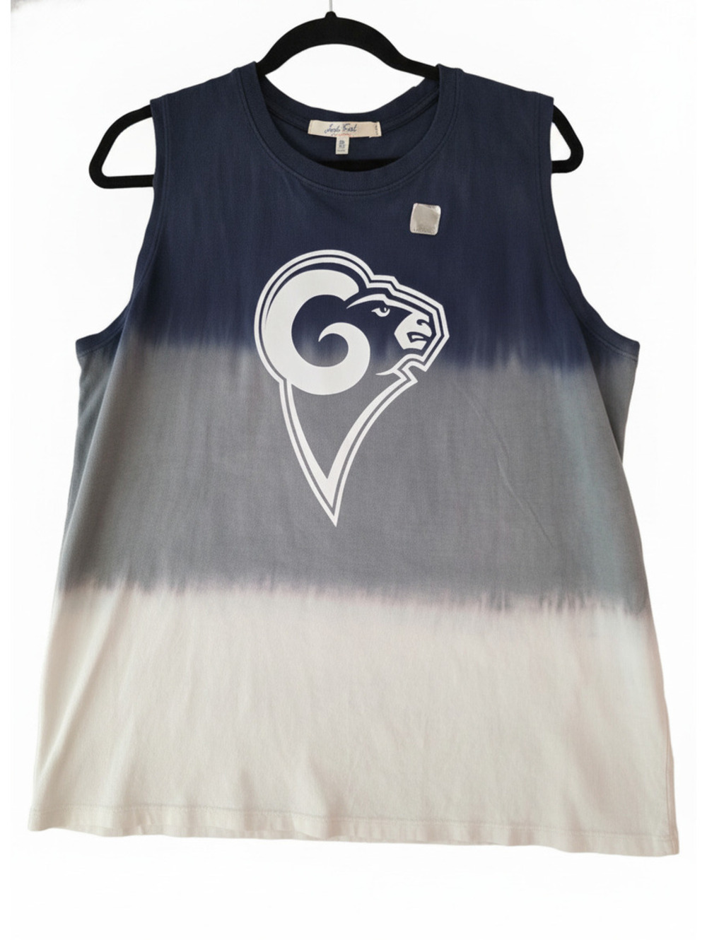 NWOT Junk Food Los Angeles Rams Tie-Dye Sleeveless Shirt